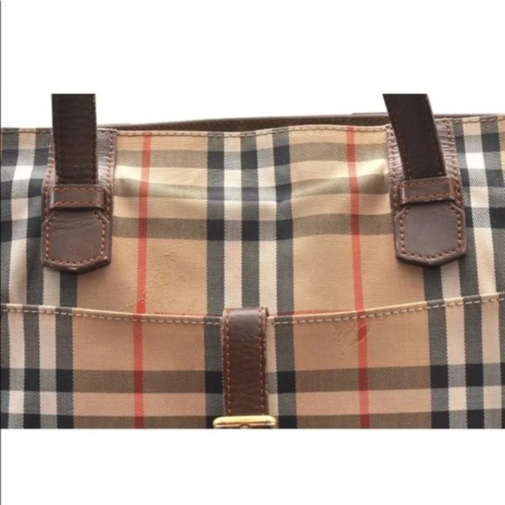 Authentic Burberrys Nova Check Canvas Bag - Picture 11 of 13